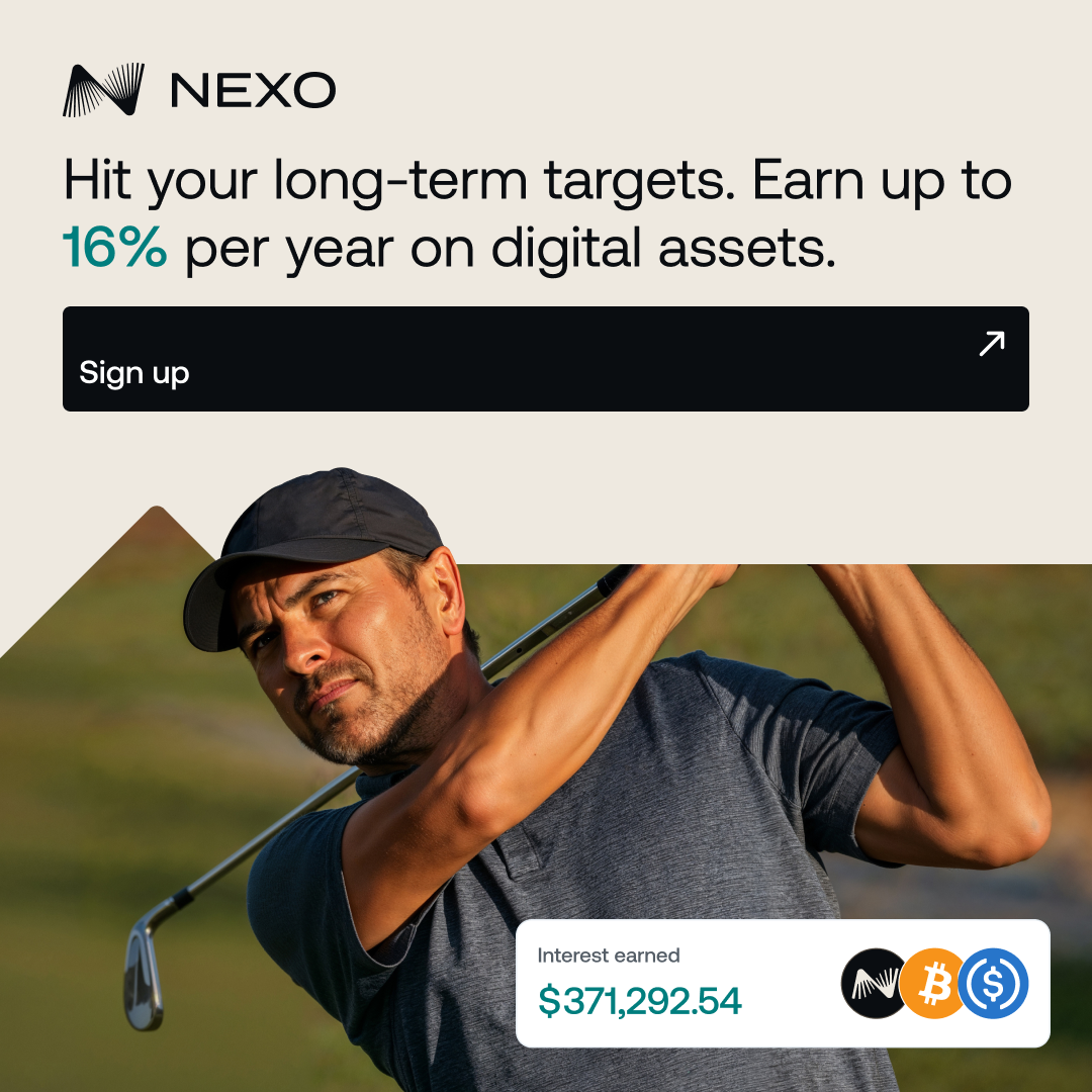 Nexo — Hit your long-term targets. Earn up to 16% per year on digital assets